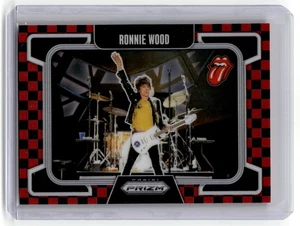 2025 Rolling Stones Prizm #96 Ronnie Wood Black & Red Checkerboard Prizm /179 - Picture 1 of 2