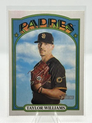 Taylor Williams 2021 Topps Heritage #369 - San Diego Padres - Image 1 of 2