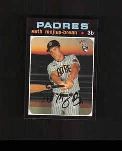 2020 Topps Heritage #607 Seth Mejias-Brean ROOKIE CARD San Diego Padres - Picture 1 of 2