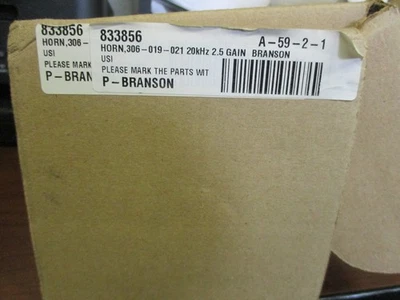 NEW BRANSON 306-019-021 ULTRASONIC WELDER HORN 2.5 GAIN 20KHZ - Image 1 of 4