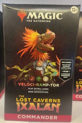 The Lost Caverns of Ixalan Commander Deck -  Veloci-Ramp-Tor MTG Brand New  - Image 1 of 3