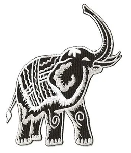 Ecusson patche éléphant thermo thermocollable hotfix patch brodé badge - Afbeelding 1 van 6