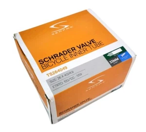 Serfas 20 x 4.0 - 4.9 Schrader Valve Bicycle Inner Tube 33mm Removable Core - Picture 1 of 2