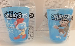 Tazas SELLADAS Burger King Pitufos Plásicos Mamá Pitufo Gargamel - Imagen 1 de 5