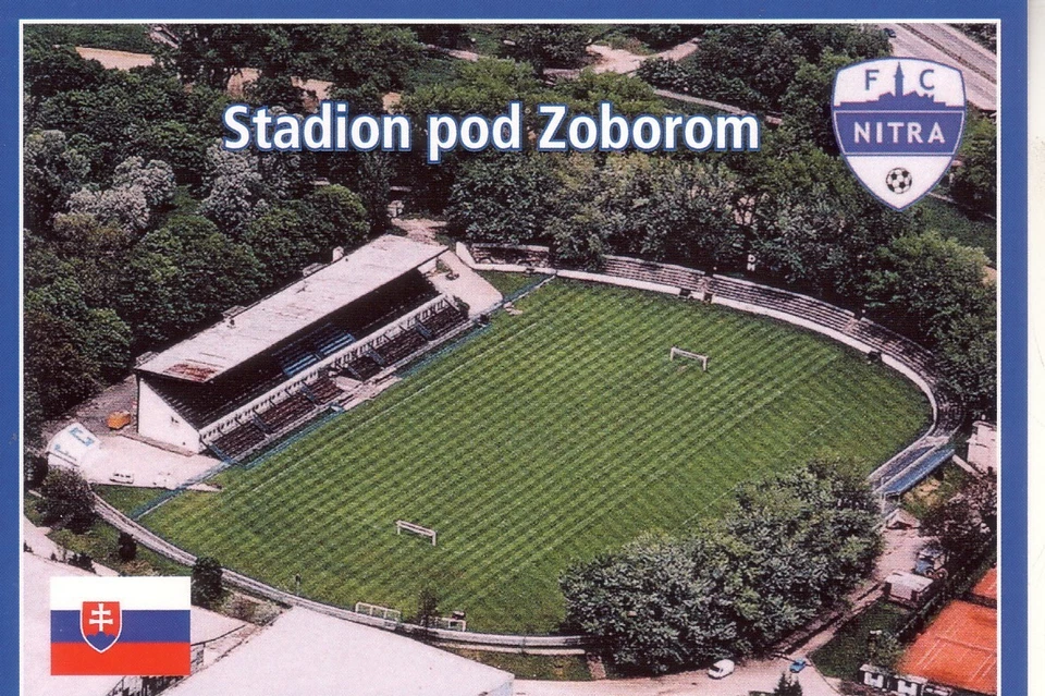 Postkarte :  NITRA /Slowakei - Luftansicht Stadion  (GW 806) - Bild 1 von 1
