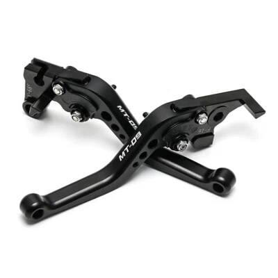 Palancas de embrague de freno cortas CNC para Yamaha MT-09 2014-2020 MT09 2021-2023 negras Foto 1 de 4