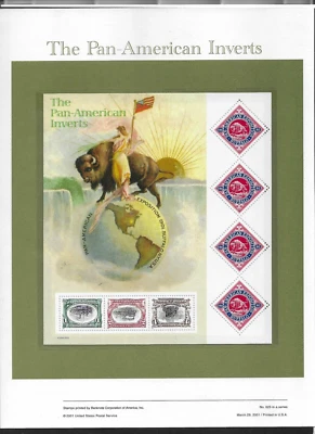 US SC # 3505 Pan-American Invert / USPS American Commemoratives Panel No. 625 - Image 1 of 2