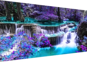 DIY 5D Diamond Painting Kits for Adults Waterfall Embroidery Full round Drill La - Picture 1 of 7