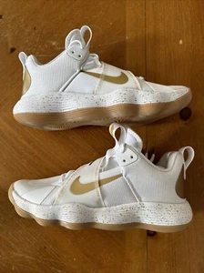 Men’s Nike Volleyball Shoes React Hyperset SE White / Gold DJ4473-170 Size 9 NEW - Picture 1 of 6