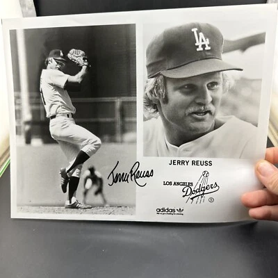 FOTO AUTOGRAFADA ASSINADA POR JERRY REUSS VINTAGE CONSTRUTORES EMPÓRIO 8X10-LA DODGERS - Imagem 1 de 2