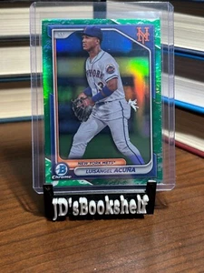 2024 Bowman - Chrome Prospects Luisangel Acuna #BCP-40 Lunar Glow Refractor (RC) - Picture 1 of 2