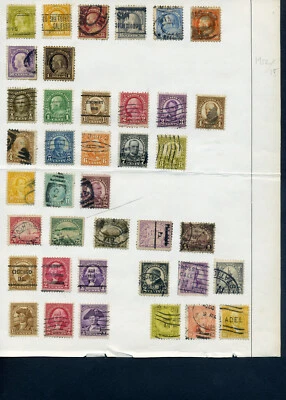 US, 4 pages, collection, 1 dollar, classic, airmail, famous people - Image 1 of 4