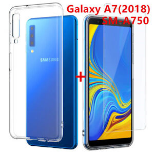 Protection pour Samsung Galaxy A7 2018 A750 / COQUE / VERRE TREMPE AUX CHOIX
