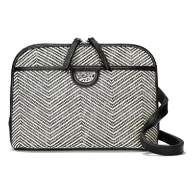 ORGANIZADOR BANDOLERA BRIGHTON BASTANTE RESISTENTE JOJO CHEVRON NEGRO BLANCO TEJIDO ABOVEDADO Foto 1 de 4