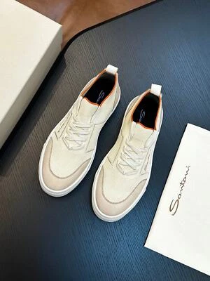 SSSa*ntoni Zapatos Transpirables Para Hombre Zapatos Informales Tops Bajos Zapatos para Hombre Foto 1 de 4