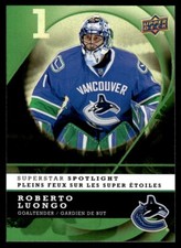 2008-09 McDonald's Upper Deck Superstar Spotlight Roberto Luongo Canucks #9