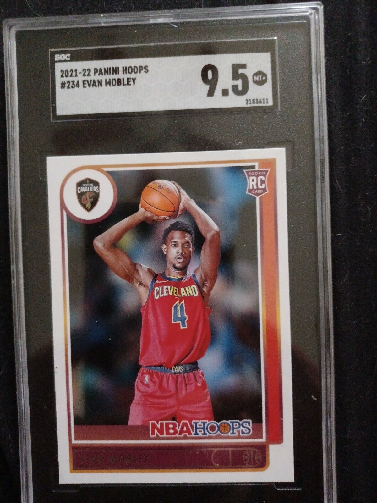 2021-22 Panini Hoops #234 Evan Mobley SGC 9.5 ROOKIE RC MT+ MINT+