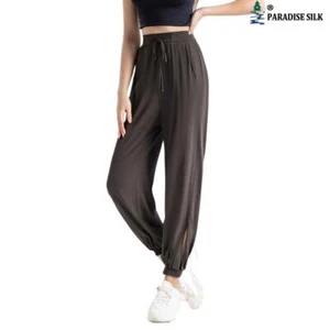 Sommer Damen Seide Sonnenschutz Hose locker sportlich Jogginghose - Bild 1 von 12