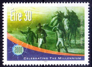 Ireland 2001 MNH, Millennium, Burke and Wills Expedition, crossing Australia - Picture 1 of 1