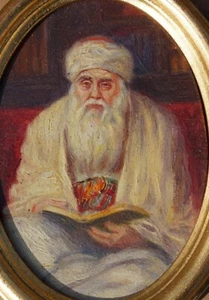 Aaron Shaul Schur, Jerusalem, 1923, kleines Ölbild auf Holz,  - Picture 1 of 1