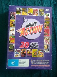 GOLDEN ACTION 20 GREAT ACTION MOVIES DVD 4 DISC BOX SET R ALL VERY GOOD  - Picture 1 of 1