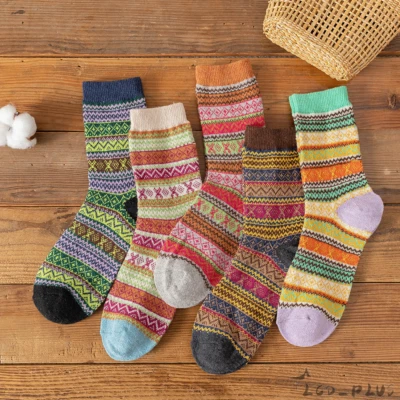 3 pares de meias botas femininas inverno quente térmica lã de cordeiro merino resistente novas - Imagem 1 de 4