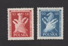 Poland 1956 zestaw znaczków Mi#954-955 MNH CV=6€