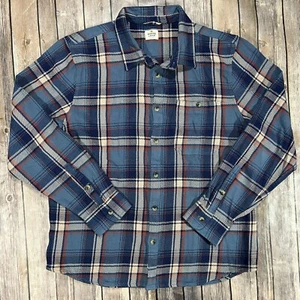 Marine Layer Cole Textured Twill Shirt Flannel XL Mens Blue Plaid Long Sleeve - Picture 1 of 8