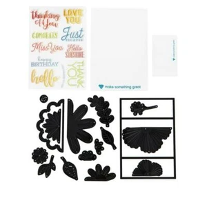 Kit de estampillas y troqueles florales 3D HSN Diamond Press - Imagen 1 de 3