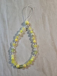 Handy Anhänger | Handyarmband | Phone Charm | Trend 2023 | Gelb  - Bild 1 von 3