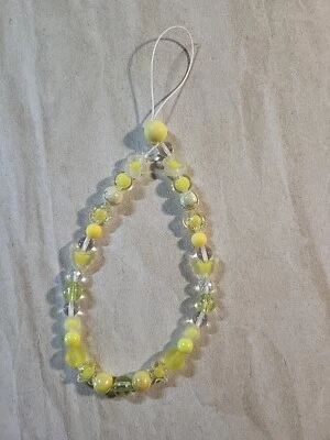 Handy Anhänger | Handyarmband | Phone Charm | Trend 2023 | Gelb  - Bild 1 von 3