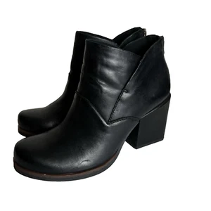 Kork Ease Korks Womens 7.5M Dyoma Ankle Boots Booties Block Heel Black - Picture 1 of 14