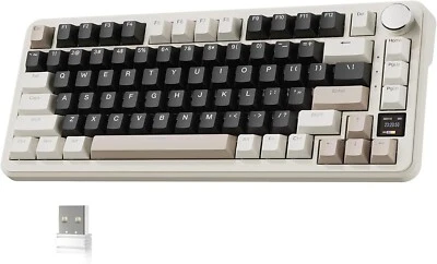 ATTACK SHARK X85Pro 75% Triple-Mode Mechanical Gaming Keyboard,Hot Swappable - Image 1 of 4