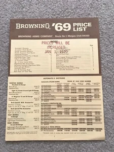 Listino prezzi Browning '69 vintage - Foto 1 di 4