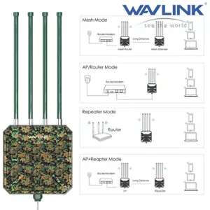 AX3000 Long Range Outdoor WiFi 6 Mesh WLAN Router Repeater Dual Band 3000Mbit/s - Bild 1 von 19