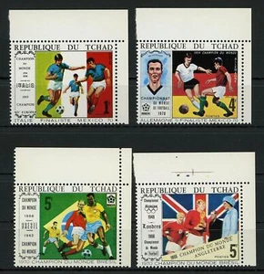 Soccer Sport Cup Mexico 1970 Serie Set of 4 Stamps Mint NH - Picture 1 of 1