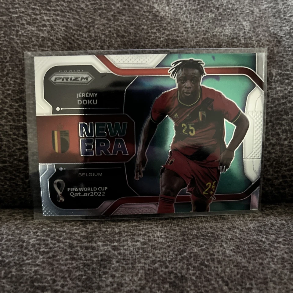 2022 Panini Prizm FIFA World Cup Soccer JEREMY DOKU Belgium NEW ERA #36 - Image 1 of 1