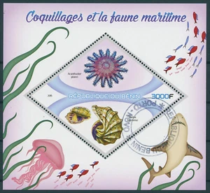 Estampillas de conchas marinas y animales marinos 2015 CTO conchas marinas vida marina 1v S/S - Imagen 1 de 1