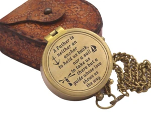 nautical brass compass Gift for Father - Picture 1 of 7