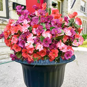 Artificial Flowers for Outdoors, 6 Bundles Fake Outdoor Hibiscus Flowers UV Resi - Picture 1 of 12