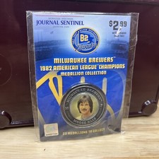Milwaukee Brewers 25th Silver Anniversary 1982 AL Champs Medallion Moose Haas