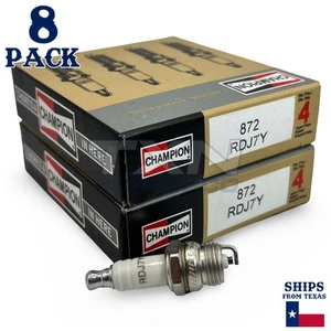 Champion 872 Copper Plus Spark Plug RDJ7Y - 8 Pack - Picture 1 of 4