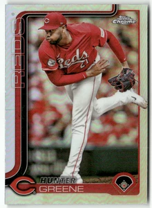 2025 Topps Chrome MLB No. 91 Hunter Greene Refractor - Bild 1 von 2