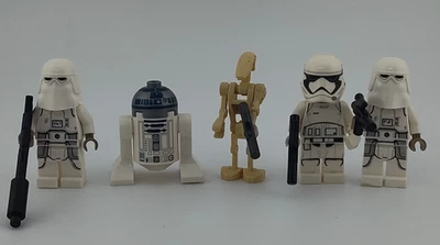 Lego Star Wars mini lote Snowtroopers R2-D2 robot droide Stormtrooper juguetes Foto 1 de 4