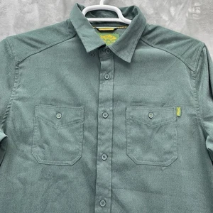 Marsh Wear shirt Men large medium duck Green cody cord corduroy casual flex - Picture 1 of 13
