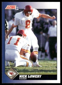 1991 Score #11 Nick Lowery Kansas City Chiefs Football Card - Picture 1 of 2