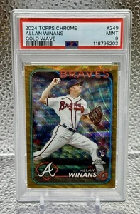 2024 Topps Chrome Allan Winans Gold Wave #/50 PSA 9 - Foto 1 di 2