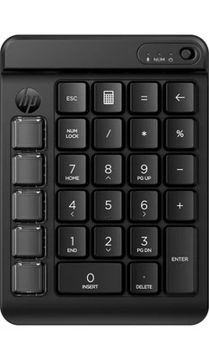 HP 430 Programmable Wireless Keypad Bluetooth Customizable Numpad Black - Image 1 of 4