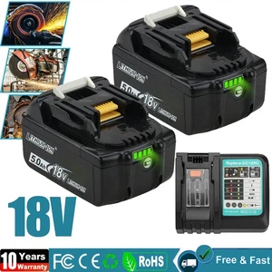Genuine Battery 5.0/3Ah BL1830 18V Charger For Makita LXT BL1850 BL1860 Cordless - Picture 1 of 23