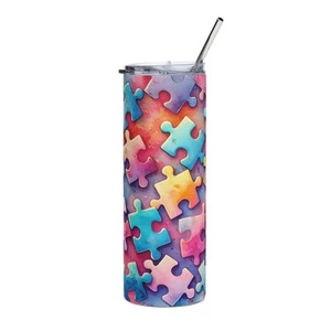 Pastell Puzzle Edelstahl Becher - Bild 1 von 4
